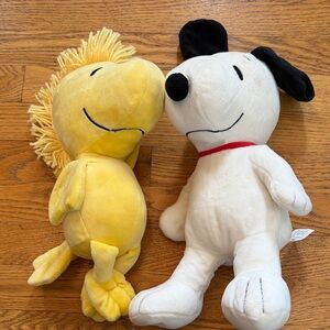 Woodstock and Snoopy Yellow and White Plush Toy Set from Kohls Cares